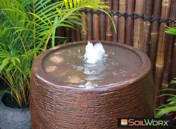 Cigar Solar Fountain - Charcoal